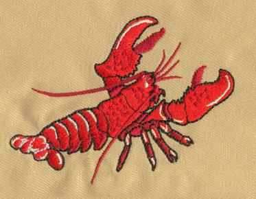 embroidery digitizing lobster design